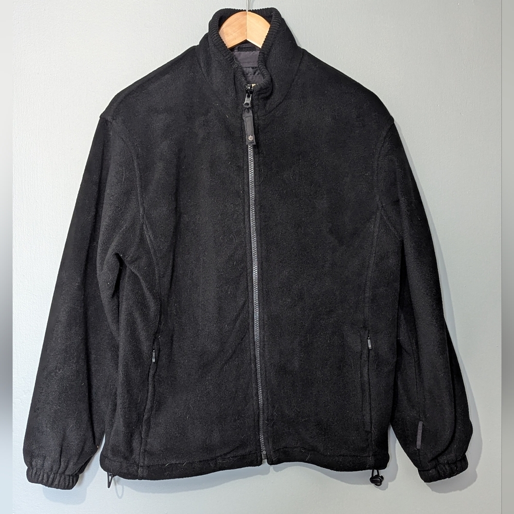 North End Vintag All Climate Wear Ezem System Women's Jacket Black Fleece Zip-Up